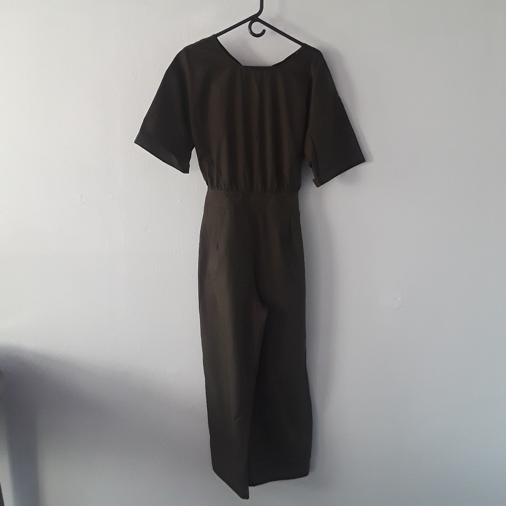 Zara dark green jumpsuit